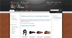 Desktop Screenshot of nino-guertel.de